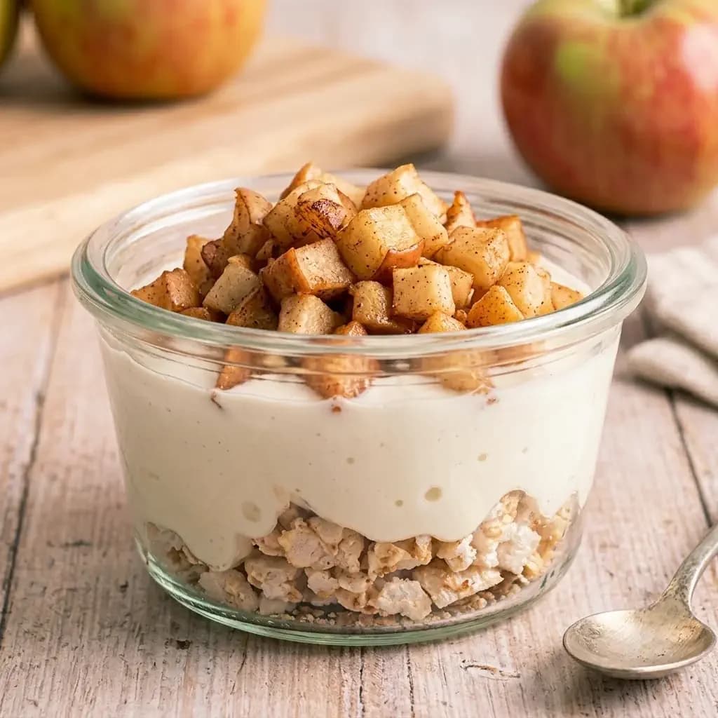 Almás-túrós pohárka recept fotója