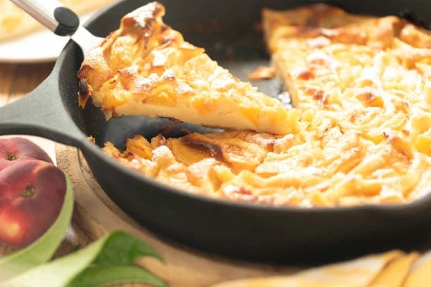 Őszibarackos clafoutis recept fotója