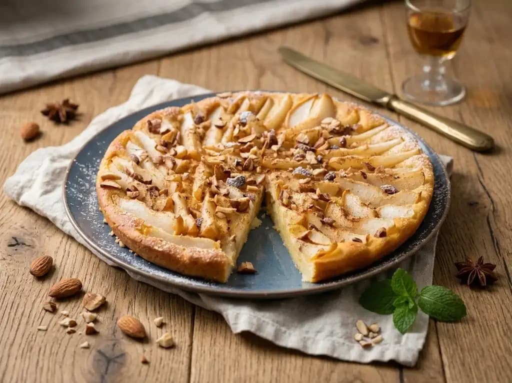Olaszos ricottás-körtés torta egyszerűen recept fotója