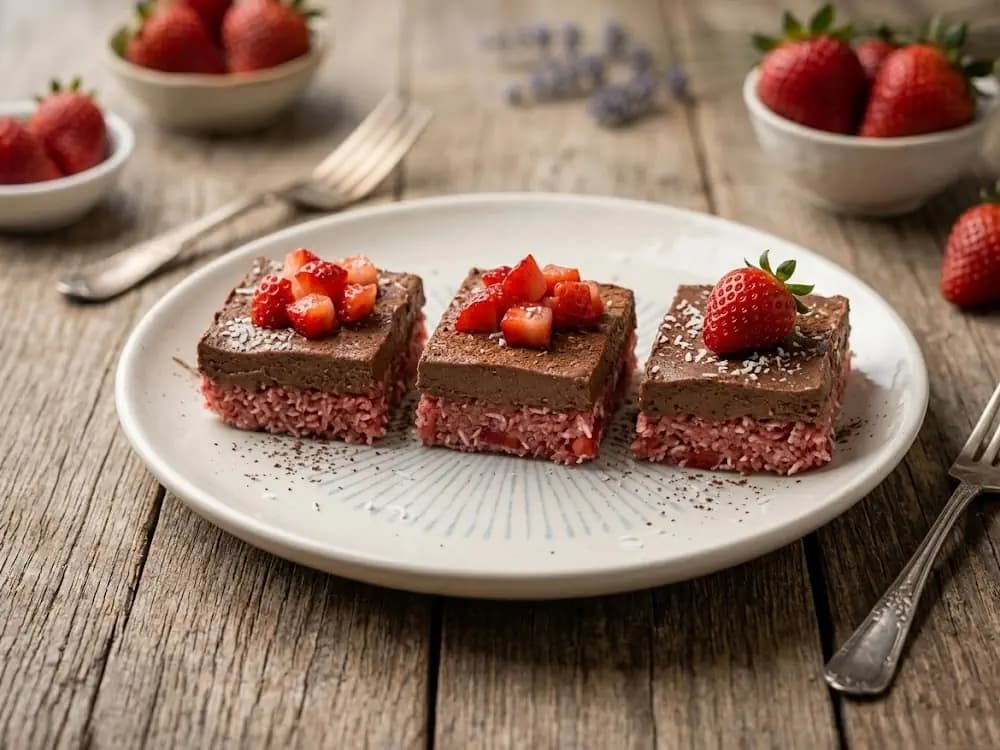 Epres-banános szelet recept – egészséges étel fotója