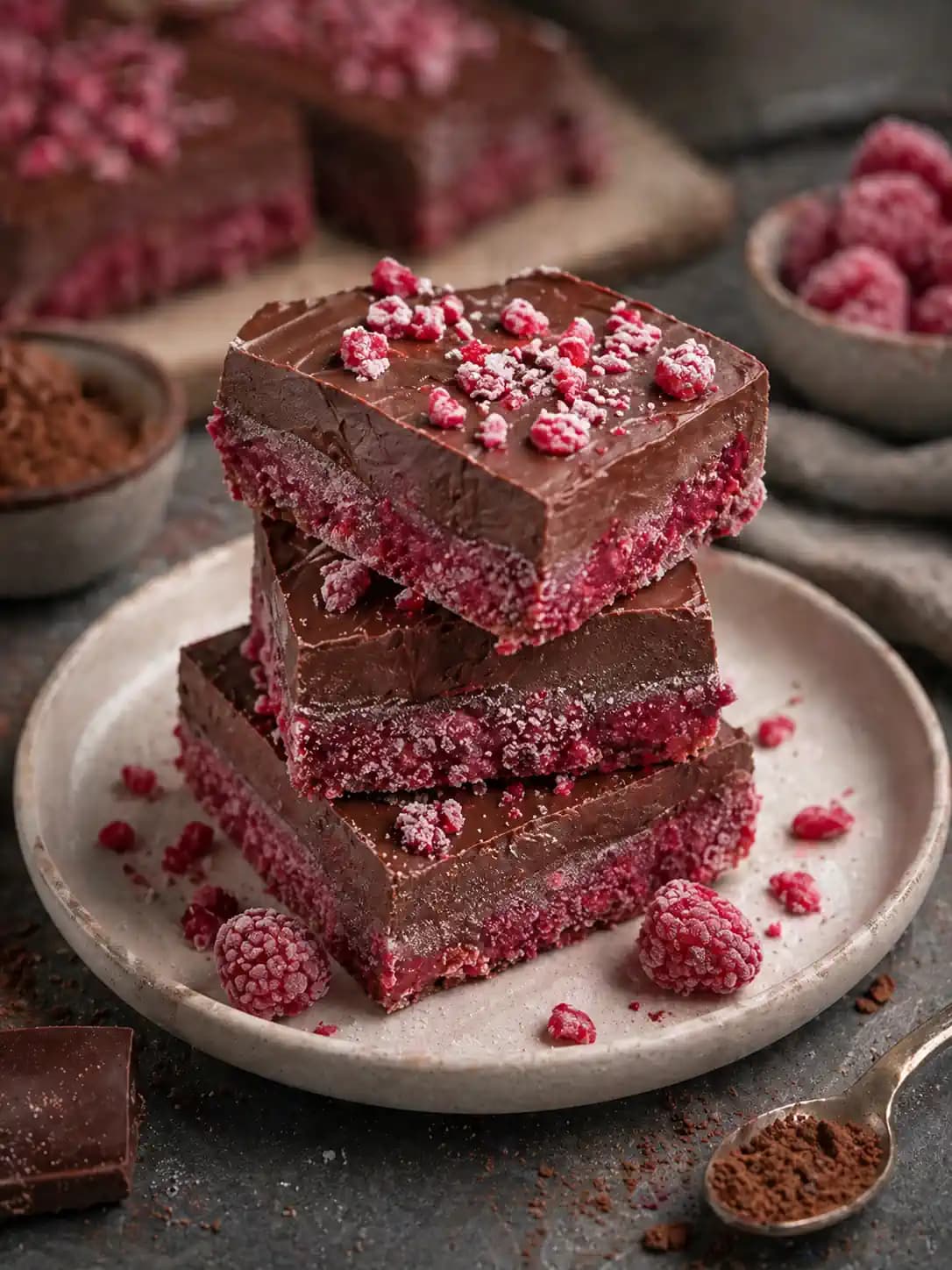 Málnás szelet recept – egészséges étel fotója