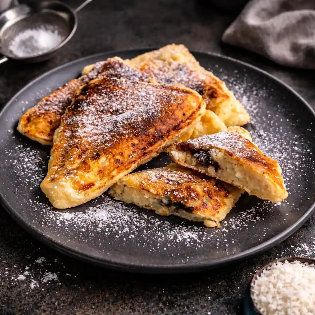 Kókuszos csokis túrós háromszög recept fotója